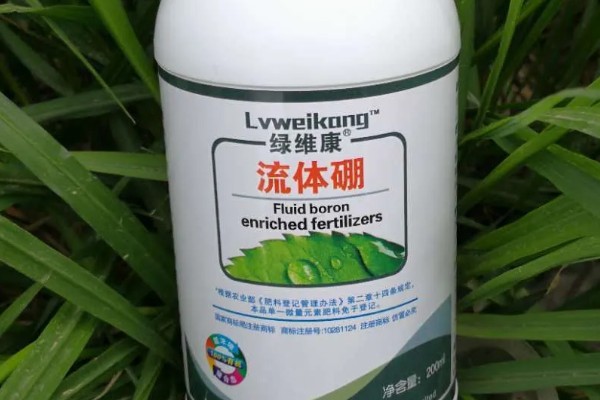 流体硼的作用，能起到促进根系发育、提高产量等效果