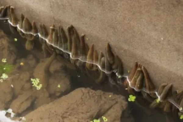 蚂蟥的养殖方法,将动物血液与饲料、草粉混在一起投喂