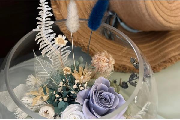 永生花的制做方法，按以下步骤进行