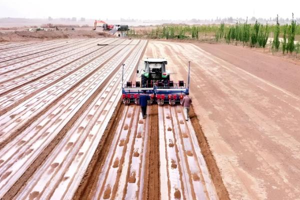 棉花施肥覆膜播种机怎么使用，作业时要挂1-2挡